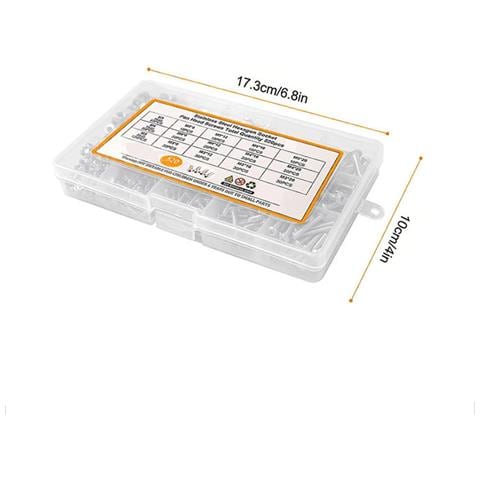 Set Assortito Di Viti E Dadi A Esagono Incassato In Acciaio Inossidabile 304, 520 Pezzi - Foto 3