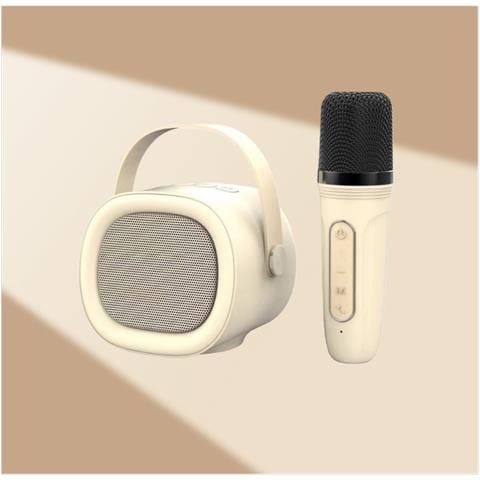 Altoparlante Karaoke Portatile Bluetooth 5.3 Con Microfono Wireless, Audio Hifi, Karaoke Per Due White - Foto 3