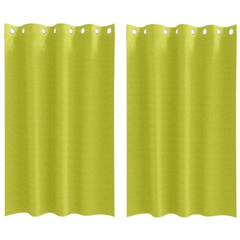 Tende con tende 2 pcs Mela verde Poliestere - Foto 1