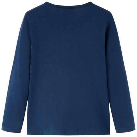 Maglietta per Bambini a Maniche Lunghe Blu Marino 128 - Foto 2