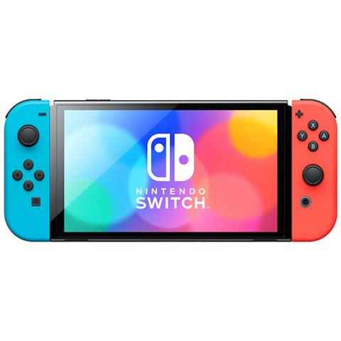 Switch OLED console da gioco portatile 17,8 cm (7") 64 GB Touch screen Wi-Fi Nero, Blu, Rosso - Foto 1