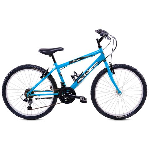 Mtb 24'' - Mountain Bike Da Uomo, Ruote 24'', Cambio 18 Velocità, Telaio Acciaio, Con Accessori - Colore Azzurro - Foto 1