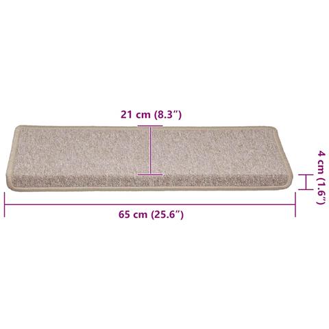 Tappetini per scale 30 pz 65x21x4 cm Talpa Bordo rettangolare - Foto 8