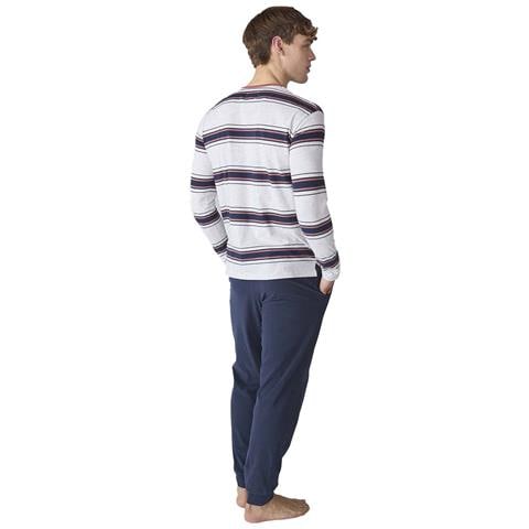 Pigiama Da Uomo In Cotone A Maniche Lunghe Jjb12 - Foto 2