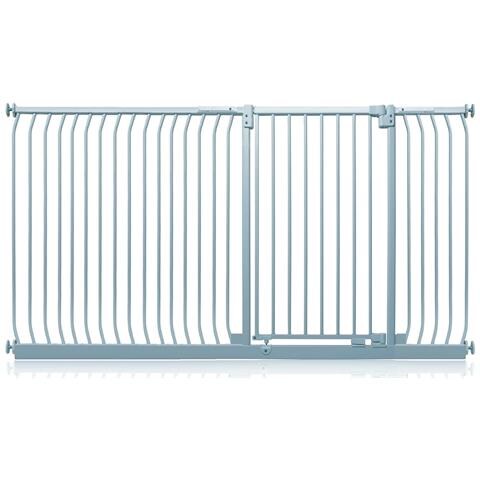 Safetots Cancelletto Di Sicurezza Elite Extra Alto, 207cm - 216cm, Grigio Opaco, Extra Alto Con 100cm Di Altezza - Foto 1