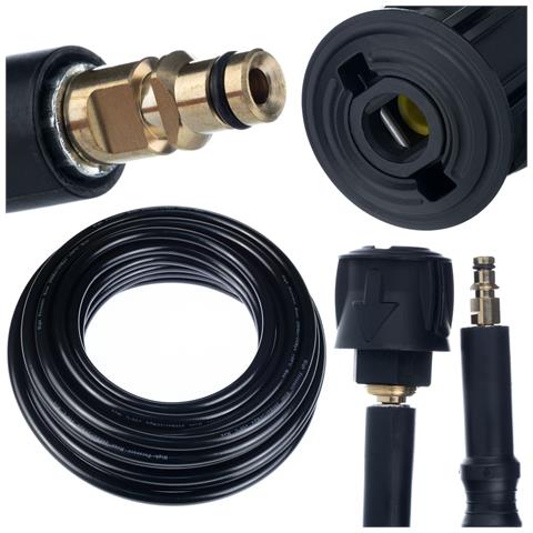Tubo Alta Pressione 15m Di Ricambio Compatibile Con Idropulitrice Kärcher K2-k7 - Click Connect, Nylon, 200 Bar, 60°c - Foto 1