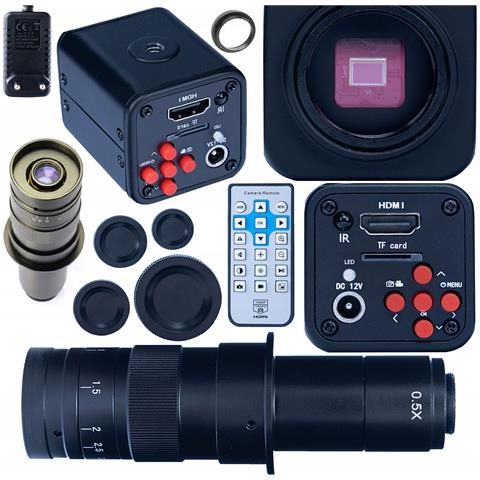 Set Microscopico Norma Black Pro 2 In 1 - Camera Hdmi 1080p E Obiettivo 180x | Alta Qualità Immagine, Precisione, Stabilità | Uso Professionale - Foto 1
