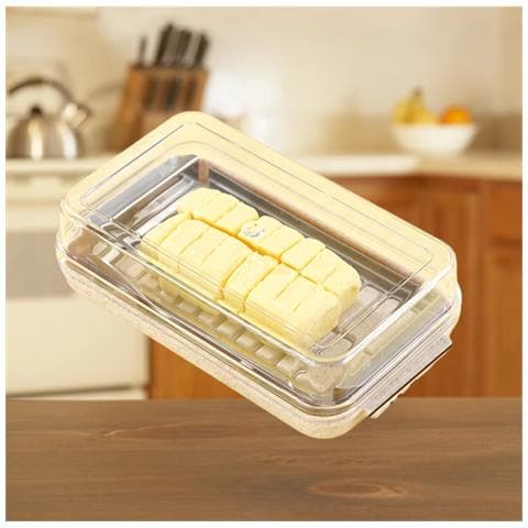 Portaburro Con Taglierina - Affettatrice, Conservatore E Contenitore Di Preservazione - Foto 3