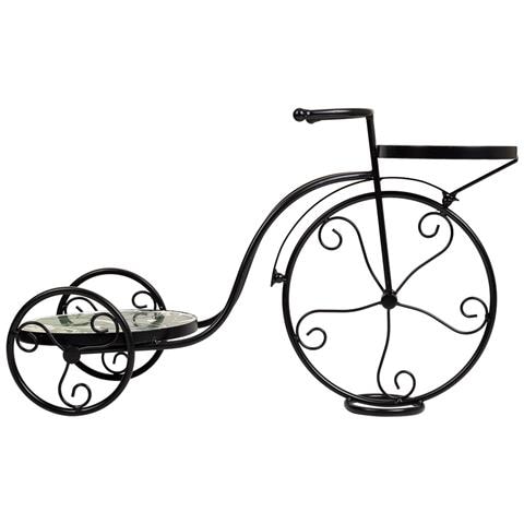 Supporto Bici In Mosaico Verde E Ferro Battuto 67x26,5x43h - Foto 2
