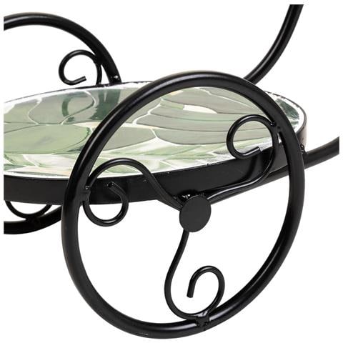 Supporto Bici In Mosaico Verde E Ferro Battuto 67x26,5x43h - Foto 8
