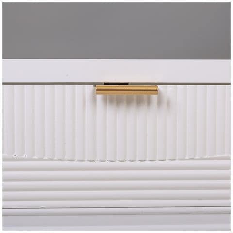 Mobile Base In Legno Bianco 121x40,5x61,5h - Foto 8