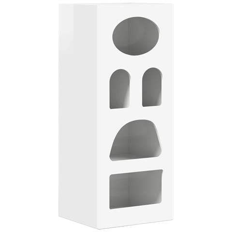 Credenza Bianco Lucido 40 x 35 x 100,5 cm Legno multistrato - Foto 1