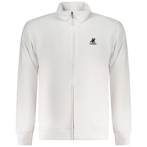 FELPA BIANCA CON CERNIERA PER UOMO USA GRANDE - Colore: Bianco, Taglia: 2XL - Foto 1