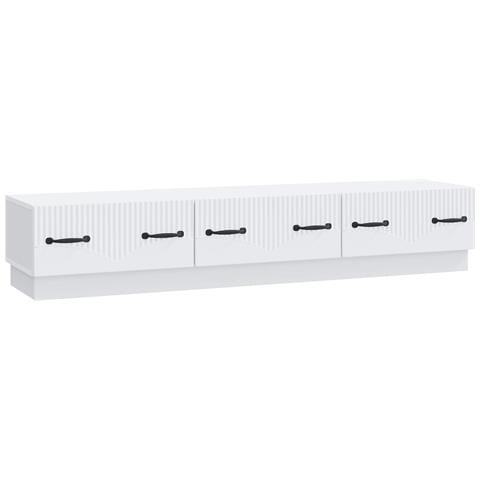 Mobile TV Bianco 147 x 34,5 x 27 cm Legno ingegnerizzato - Foto 1