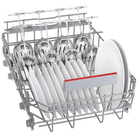 Bosch Serie 8 Lavastoviglie da incasso con frontalino 45 cm 10 coperti Acciaio spazzolato Classe B, A scomparsa totale, Compatta (45 cm), Nero, Pulsanti, 1,75 m, Cestello - Foto 2