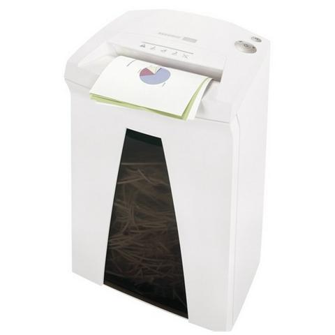Distruggidocumenti a Strisce Securio B24 Automatico con cestino da 34L capacità di 25-27 fogli - Bianco - Foto 1