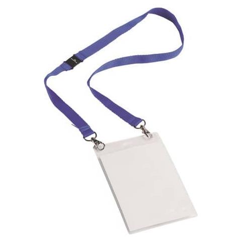 conf. 10 Portanome A6 con cordoncino blu 8525-07 - Foto 2