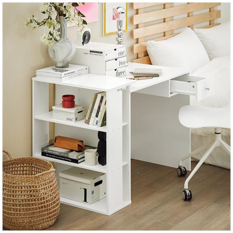Sobuy Scrivania Con Libreria 101x60x76cm Fwt35-w - Foto 13