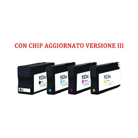 Cartucce Compatibile Con Hp 933xl Cn056ae Giallo 825pag Con Chip Aggiornato Versione Iii - Foto 1