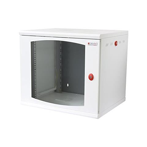 I-CASE EW-2010WH5 - Armadio Rack 19'' a muro 10 unità sezione unica prof. 500mm Bianco - Foto 1