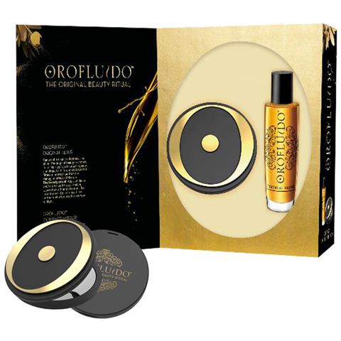 Set : Orofluido, Hair Oil, For Hydrate /detangle & Shine, 100 Ml + Compact Mirror, Black - Foto 2