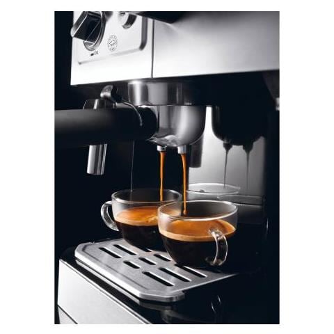 Macchina da Caffè Combi Espresso Semi Automatica Serbatoio 1 L Potenza 1750 Watt Colore Nero / Argento - Foto 2