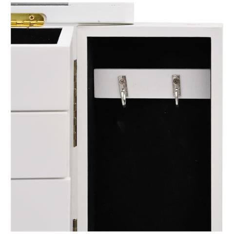 Armadietto Per Gioielli Con Specchio In Mdf 25x13,5x34 Cm - Foto 2