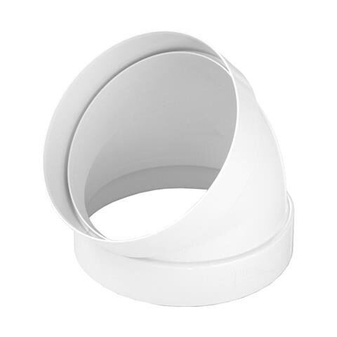 Curva A 45° Per Tubo Cappa Tondo Ff In Abs D125 Mm - Foto 2