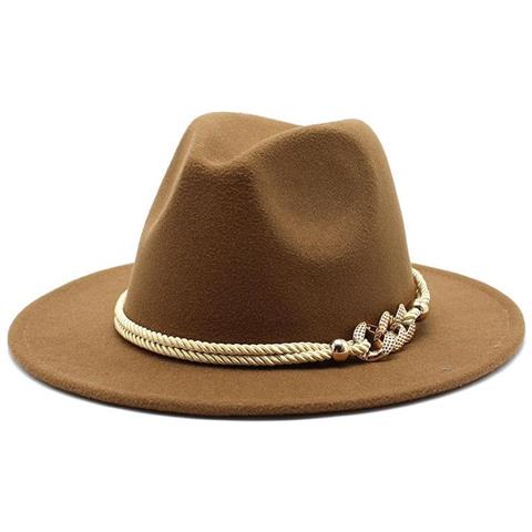 SLOWMOOSE - Cappello A Cilindro Derby Da Chiesa Semplice A Tesa Larga  Panama Feltro Solido Fedora Uomo Donna Misto Lana Artificiale Jazz [ rosso  / M 56-58 Cm] - ePRICE