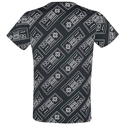 Nes Entertainment System Uomo T-shirt Nero S 100% Cotone Regular - Foto 2