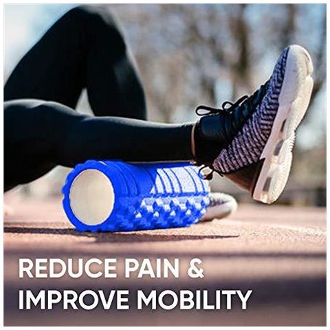 Foam Roller - Massaggi Roller Per Le Gambe Schiena E Braccia - Ultra Leggero Core Muscolare Roller Essenziale Per Liberare Profonda Tensione - 13 Roller Lungo Foam X5 - Foto 4