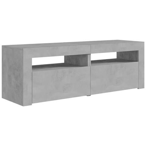 Mobile Porta TV con Luci LED Grigio Cemento 120x35x40 cm - Foto 2