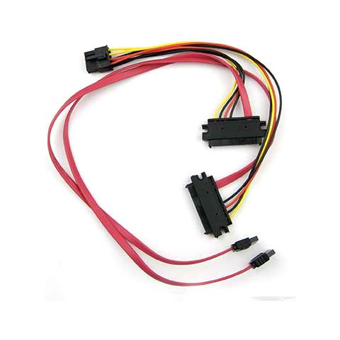 CBL-SAST-0529 2x SAS 29-pin 2x SATA+8-pin Nero, Rosso, Giallo cavo di interfaccia e adattatore - Foto 1