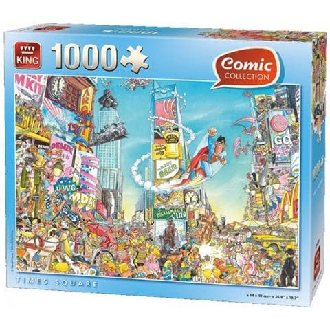 Puzzle Times Square 68 X 49 Cm 1000 Pezzi - Foto 1