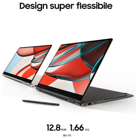 Convertibile 2 in1 Galaxy Book3 Pro 360 NP964QFG-KA1IT Monitor 16" WQXGA+  Intel Core i7-1360P Ram 16 GB SSD 512 GB  1xUSB 3.2 Windows 11 Pro - Foto 5