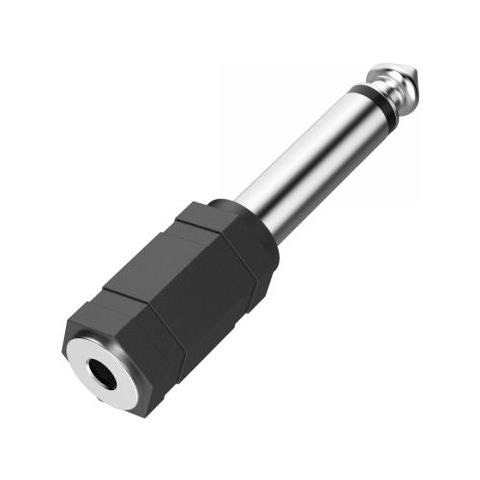 00205195 Adattatore Per Inversione Del Genere Dei Cavi 3.5mm 6.3mm Nero, Argento - Foto 1