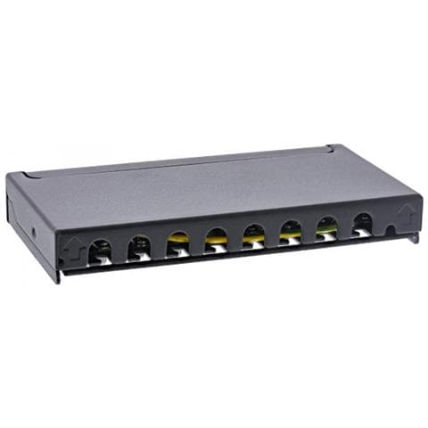 Inline Patch Panel Cat.6a 0.5u A 8 Vie, Nero, Protezione Antipolvere - Foto 2