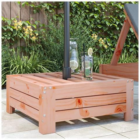 Copertura Per Base Ombrellone In Legno Massello Di Douglas - Foto 1