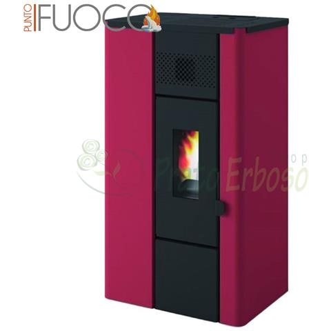 Noa - Stufa A Pellet Da 6.3 Kw Rosso - Foto 1