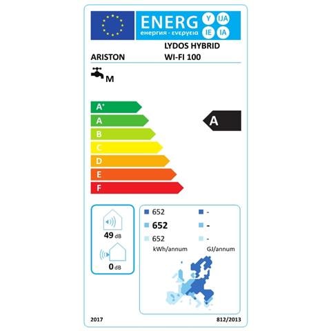 LYDOS HYBRID WI-FI 100 Orizzontale /Verticale Ibrido (con e senza serbatoio) Sistema di caldaia combinato Bianco - Foto 6