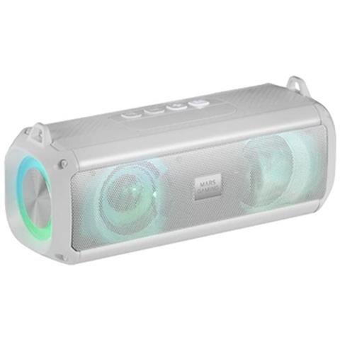 Mars Gaming Msb-xt, Altoparlante Portatile + Soundbar 2in1, Illuminazione Rgb Dinamica, Sistema Audio A 4 Driver 20w, Altoparlante Bluetooth 5.3 + Aux/microsd/usb/fm Radio, Bianco - Foto 1