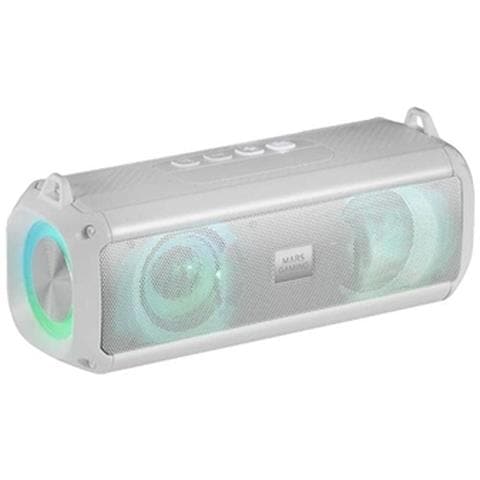 Mars Gaming Msb-xt, Altoparlante Portatile + Soundbar 2in1, Illuminazione Rgb Dinamica, Sistema Audio A 4 Driver 20w, Altoparlante Bluetooth 5.3 + Aux/microsd/usb/fm Radio, Bianco - Foto 2