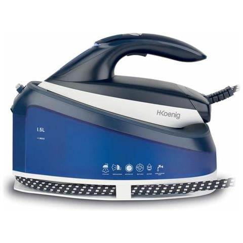 Ferro Da Stiro A Vapore Verticale Hkoenig 2200 W Azzurro - Foto 1