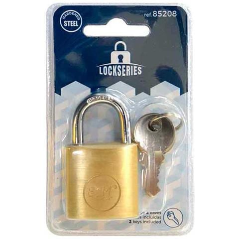 Lucchetto Con Chiave Edm Ottone Normale (3 X 1,7 Cm) - Foto 2