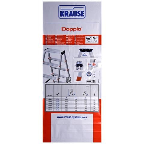 Scala Pieghevole A 3 Scalini 120397 Argentato Alluminio - Foto 2