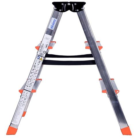 Scala Pieghevole A 3 Scalini 120397 Argentato Alluminio - Foto 7