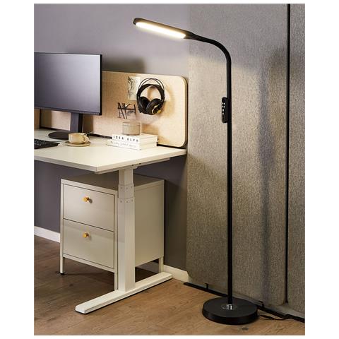 Lampada Da Terra A Led Aries Con Dimmer Metallo Nero - Foto 6
