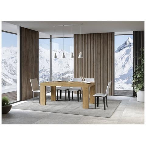 Tavolo Allungabile 90x160/264 Cm Roxell Premium Quercia Natura - Foto 4