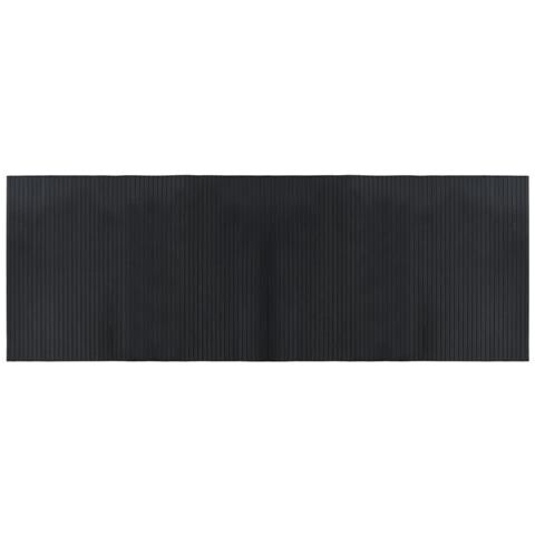 Tappeto Rettangolare Nero 70x200 Cm In Bambù - Foto 2