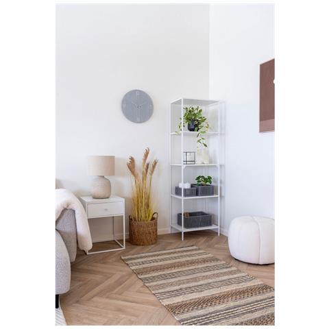 Libreria Vita - Bianco - Metallo - 51x36x170 Cm - Foto 2